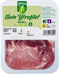 Svin Ytrefilet 160g Billig Middag