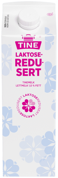 Tine Laktoseredusert Lettmelk 1,0% fett 1l