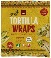 Coop Fullkornwraps 370g