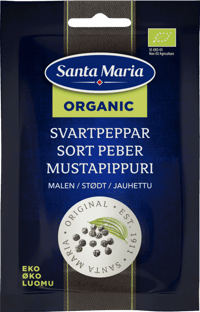 Santa Maria Malt Sort Pepper Økologisk 17g