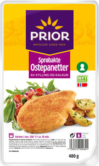 Ostepanetter Kylling/Kalkun 480g Prior