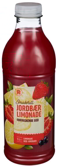 Limonade m/Jordbær 1l R