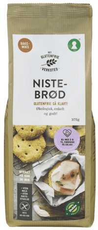Det Glutenfrie Verksted Nistebrød Miks 375g