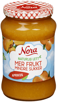 Nora Naturlig Lett Aprikosmarmelade 540g