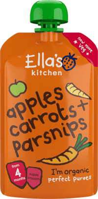 Ellas Kitchen Gulrot/Eple/Pastinakk 4md 120g