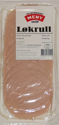 Løkrull Ca130g Meny Oasen Pølsemakeri