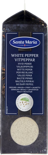 Hvit Pepper Malt 500g Santa Maria
