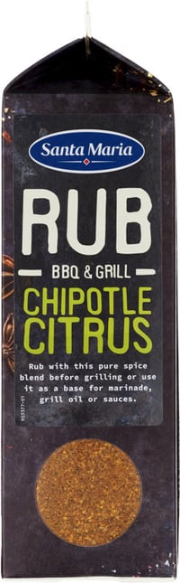 Bbq Rub Chipotle & Citrus 650g Santa Maria