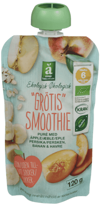Änglamark "Grötis" Smoothie Eple/Banan/Fersken