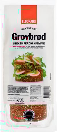 Grovbrød Lettstekt 750g Eldorado