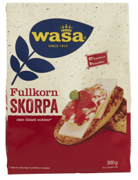 Wasa Fullkorn Skorpa 300g