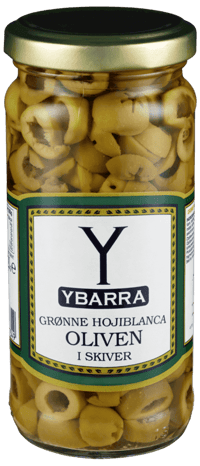 Ybarra Grønne Oliven i Skiver 120g