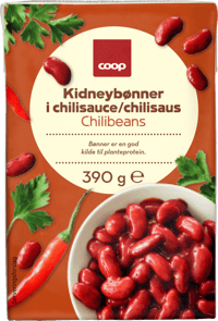 Coop Chilibønner 390g