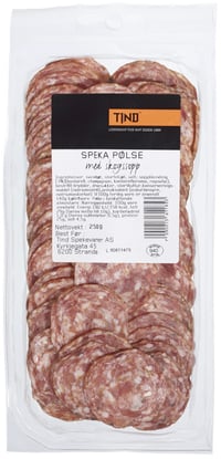 Sp.pølse med Skogssopp 250g Tind