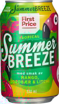 Summer Breeze u/Sukker 0,33l boks First Price