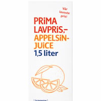 PRIMA LAVPRIS Appelsinjuice 1,5 liter