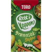 Grønnsaksuppe M/Pasta 12 Stk Rett I Koppen