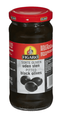Figaro Sorte Oliven uten Sten 240g