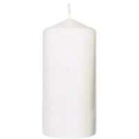 Kubbelys 13x6cm Hvit 6stk