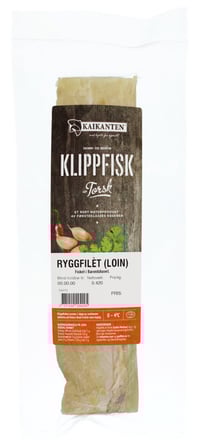 Klippfisk Loin Ryggfilèt Kaikanten