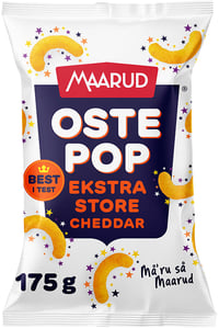 Ostepop Xl Cheddar 175g Maarud