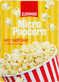 Micropopcorn m/Smør 300g Eldorado