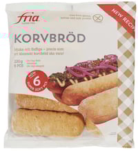 Pølsebrød glutenfri 220g Fria