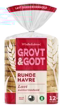 Grovt & Godt Runde Havre 450g Mesterbakeren