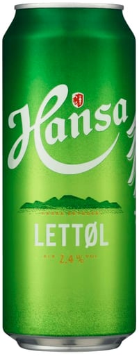 Hansa Lettøl 0,5l boks