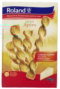 Brødpinner Twist Ost&Valmuefrø 100g Roland