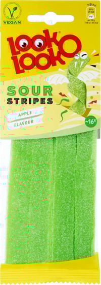 Sour Apple Stripes 90g Look-O-Look