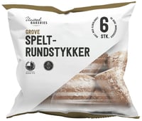 Speltrundstykker Grove 6pk 480g United Bakeries