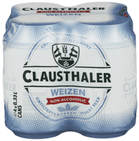 Clausthaler Weizen 4stk x 0,33l, 1,32l
