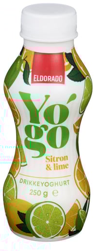 Drikkeyoghurt Sitron/Lime 250g Yo'Go Eldorado