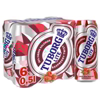 Tuborg LITE Raspberry Twist 6 x 0,5L, 3 l