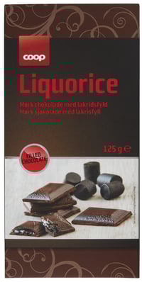 Mørk Sjokolade med Lakris 125grm Coop