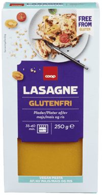 Coop Lasagne Glutenfri 250g