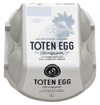 Toten Egg Store Ferske 4pk