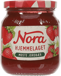 Nora Hjemmelaget Moste Jordbær 390g