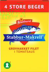 Stabbur-Makrell Omega3 4x40g Stabburet