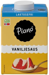 Vaniljesaus Laktosefri 0,5l Piano