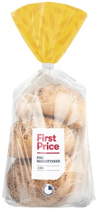 Rundstykke Fint 3stk 180g Bakehuset