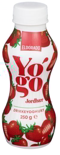 Drikkeyoghurt Jordbær 250g Yo'Go Eldorado