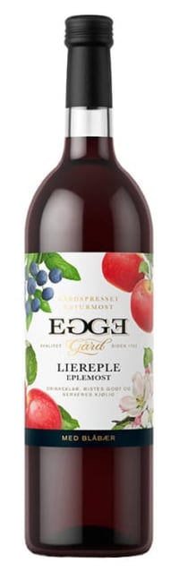 Liereple Blåbær 0,75l Egge Gård