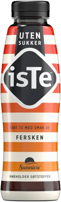 Iste Fersken u/Sukker 0,5l flaske Sunniva