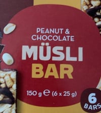 Peanut & Chocolate Müsli Bar