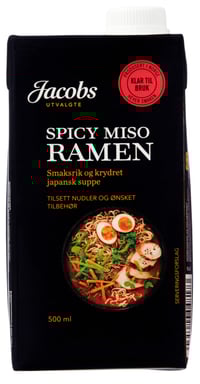 Ramensuppe Spicy Miso 500ml Jacobs Utvalgte