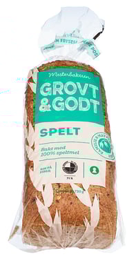 Grovt&godt Speltbrød Oppskåret 720g Mesterbakeren