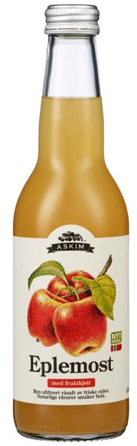 Eplemost m/Fruktkjøtt 0,33l flaske Askim