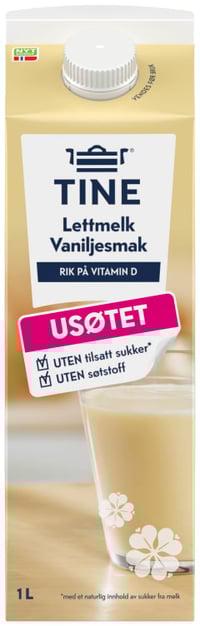 Melk m/Vanilje 1l Tine